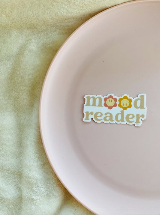 Mood Reader Sticker | Vinyl Sticker, Laptop Sticker, Book Stickers, Book Lover Gifts, Stickers Laptop, Bookish Sticker Pack